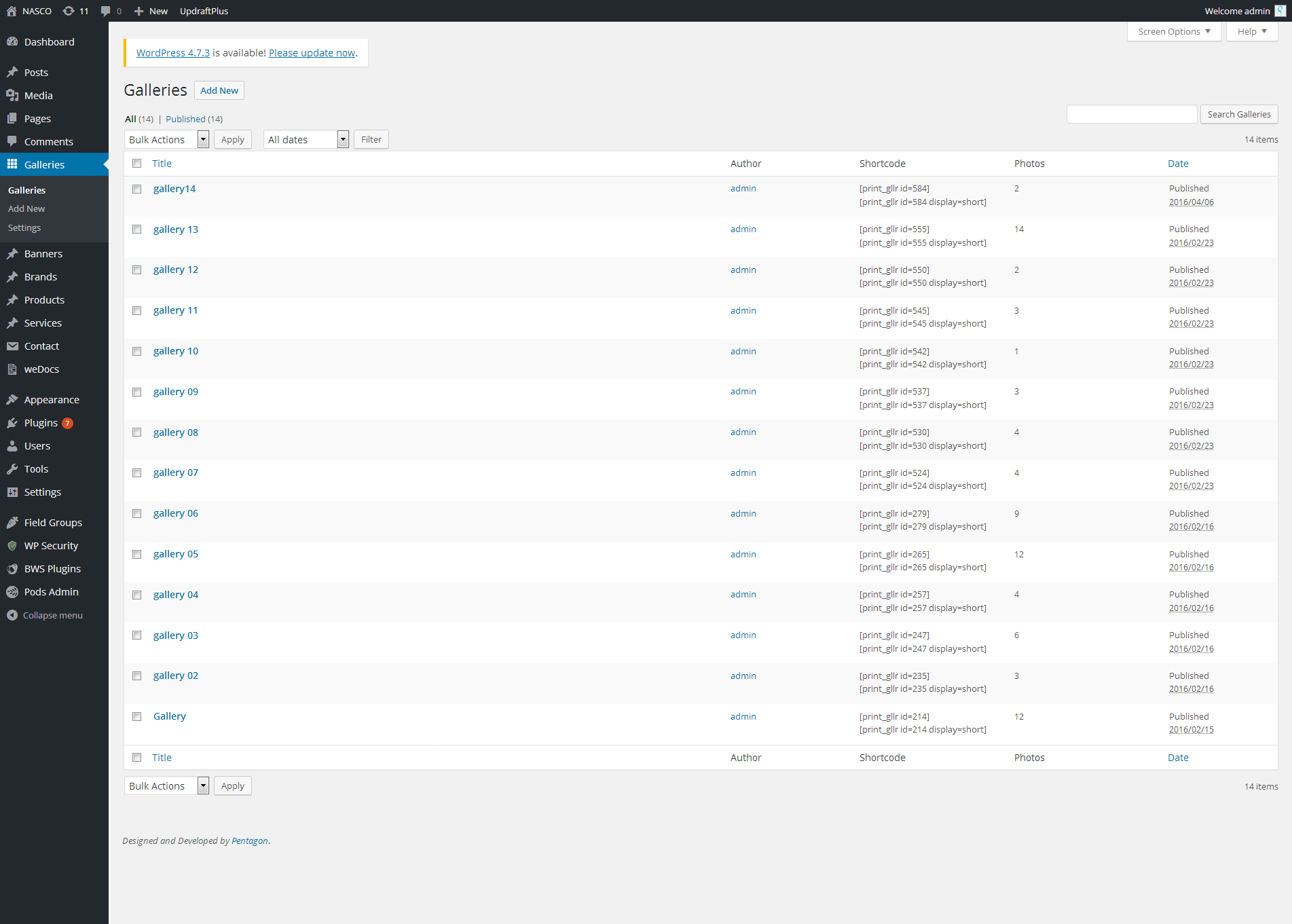 Galleries ‹ NASCO — WordPress